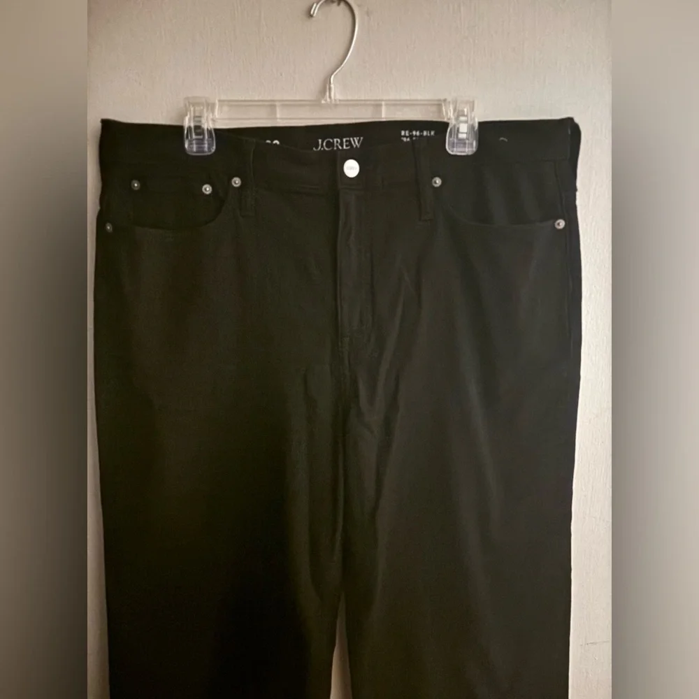 NWT J.Crew Slim-wide jean Black Size 32 Preppy Fall 2024 Stretch High Rise